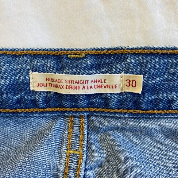 Levi's Ribcage Straight Ankle Size 30 - Picture 9 of 11